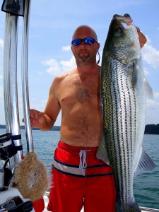 Ken Clemmons of Lake Lanier with Striped Bass
