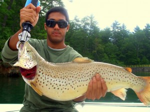 17 yr old with 10.79lbs Brown Trout
